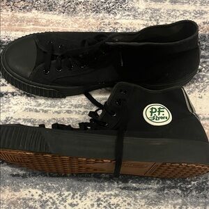 P.F. Flyers Black High-Top Athletic Shoes